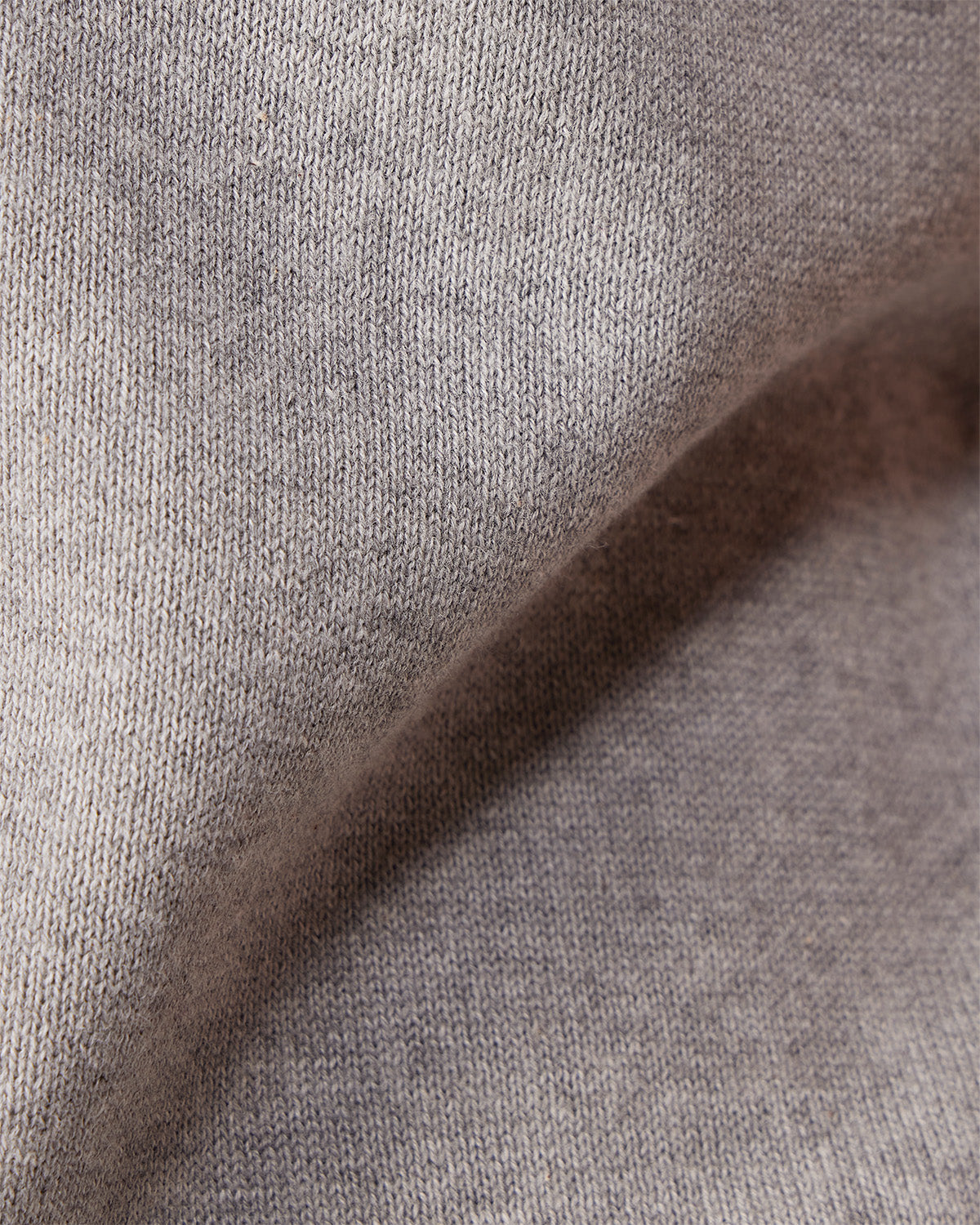 Signature Flat Knit Button Polo T-Shirt - Grey