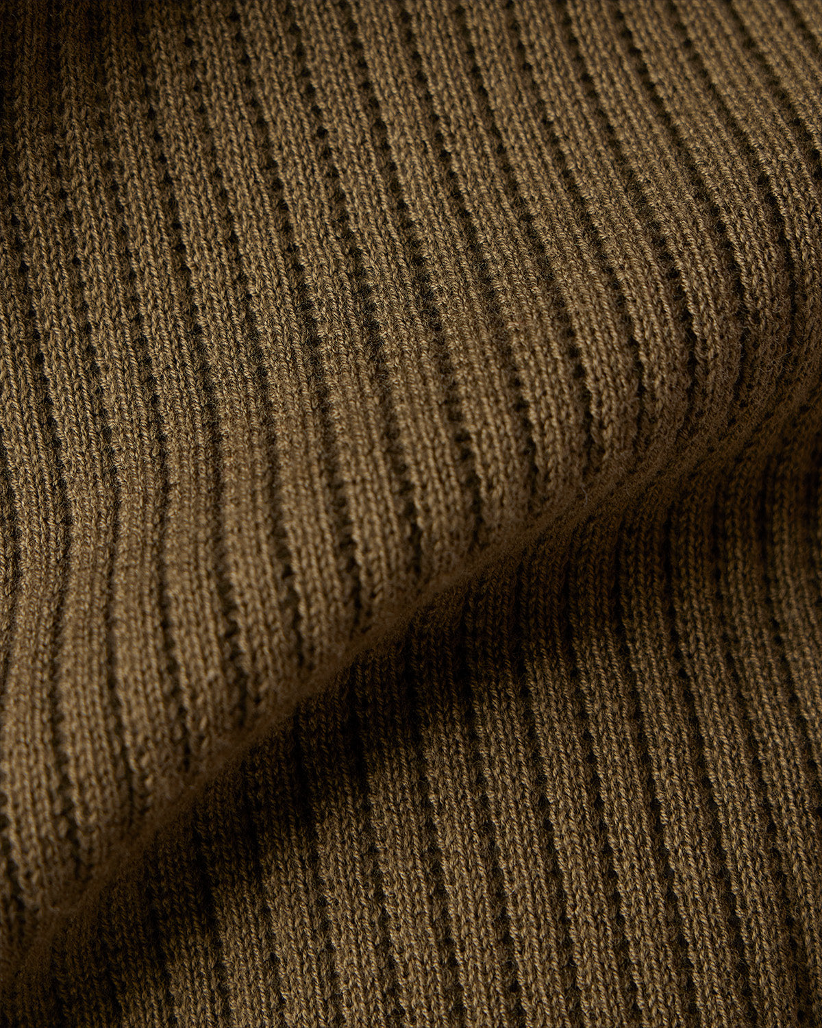 Signature Flat Knit Johnny Polo T-Shirt - Olive