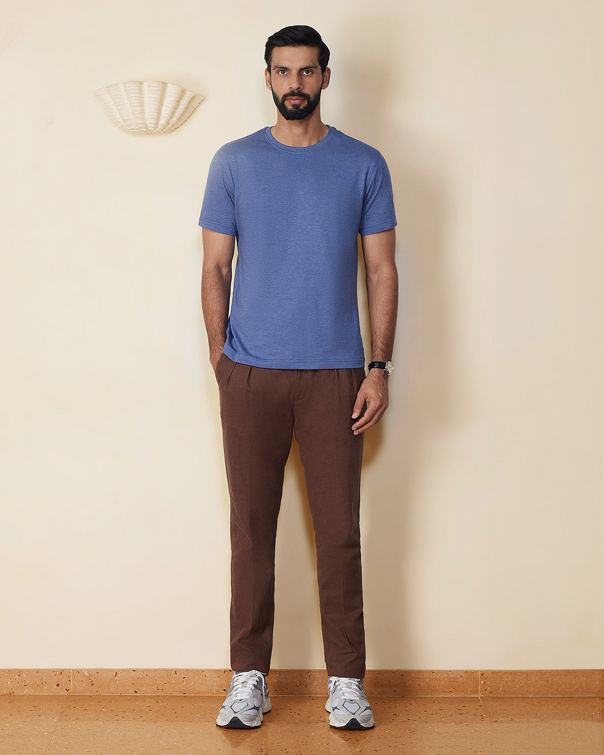 Cityof Melange T-shirt - Mid Blue