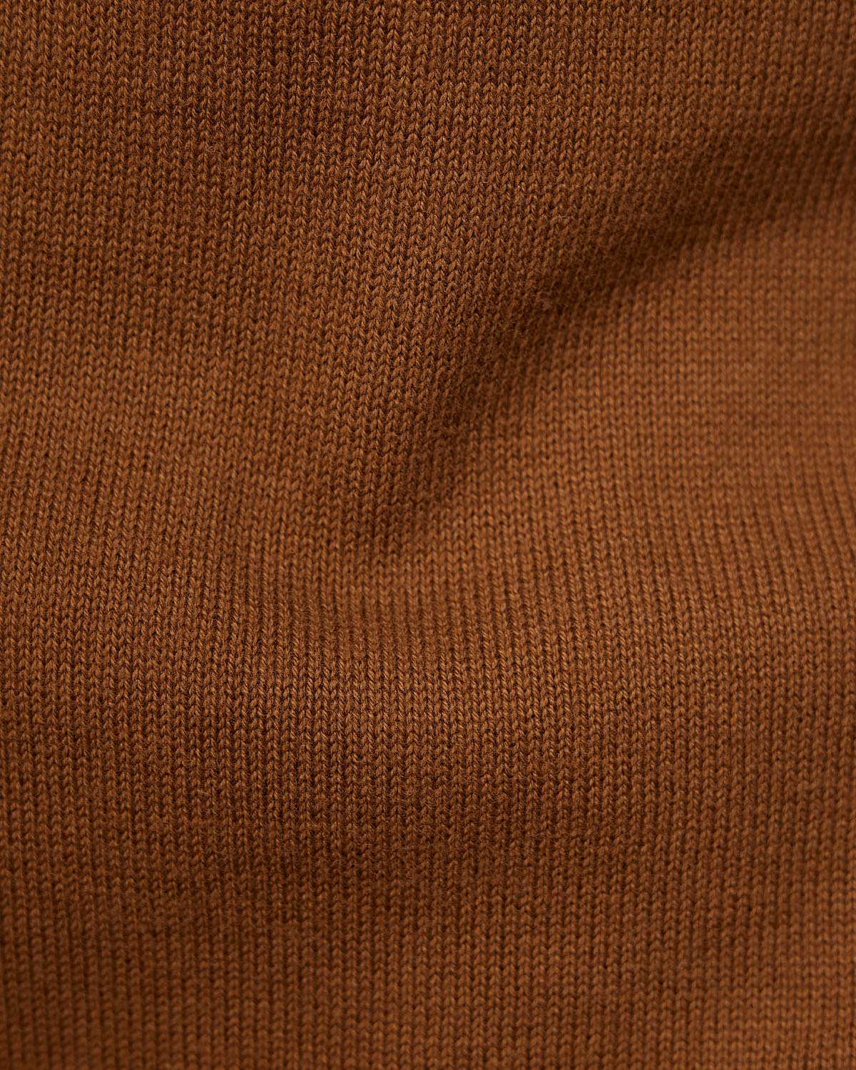 Signature Flat Knit Button Polo T-Shirt - Brown